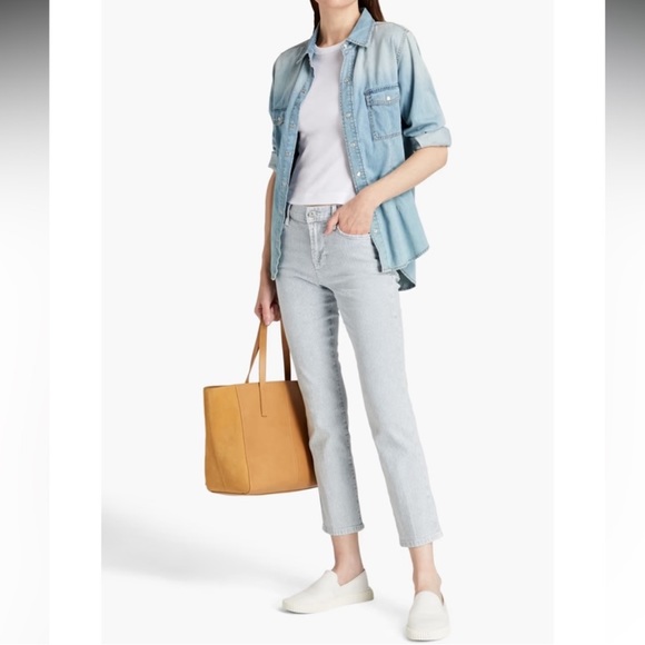 Frame Le High Straight Leg Jeans Solar Stripe 24